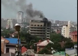 В центре Геленджика ликвидировали возгорание в «Сити Плаза»