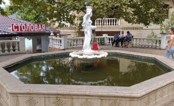 «Рыбок за тиной не видно»: геленджичане жалуются на зеленую воду в фонтане